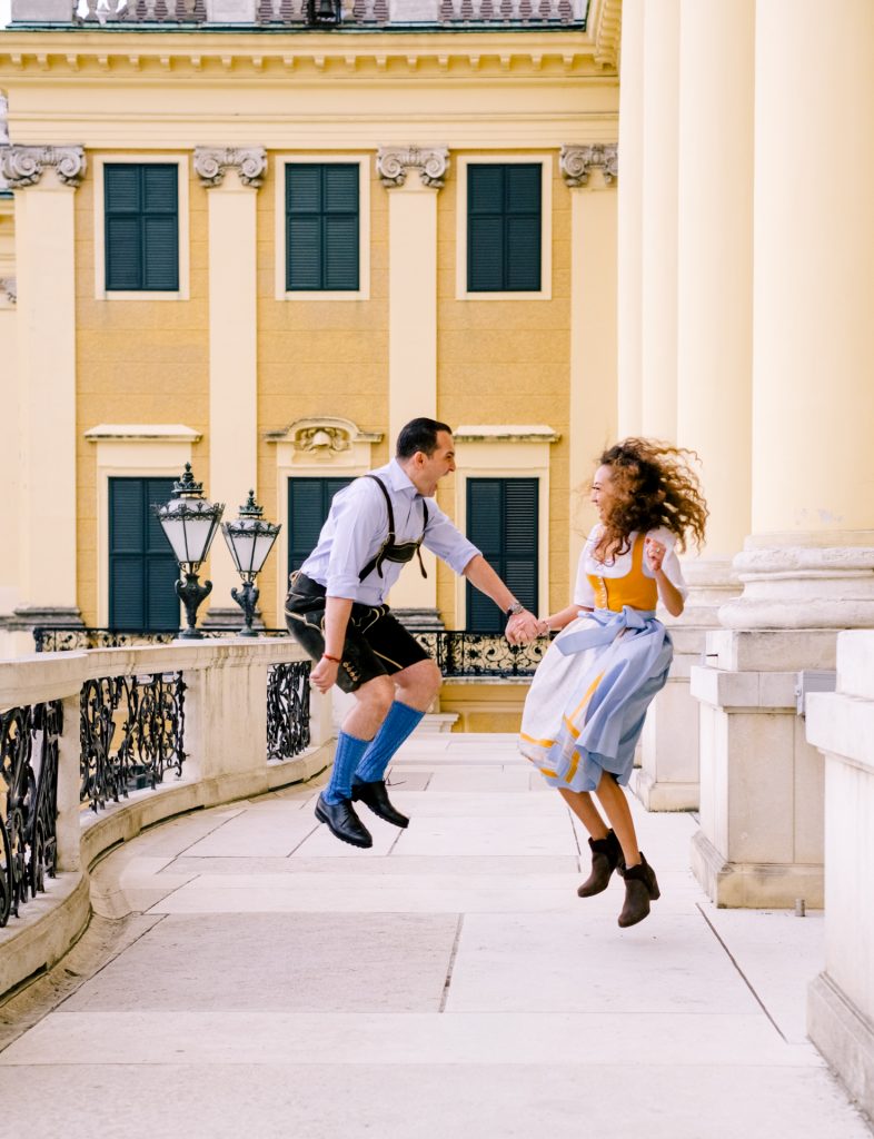 Schönbrunn Palace Engagement Couple Photshoot Vienna - Virag Horvath Photography